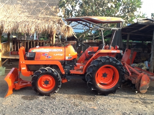 คูโบต้า L3408 4 WD 2 เพลา ใบมีด โรตารี่ ทำงาน 1047 ชั่วโมง..