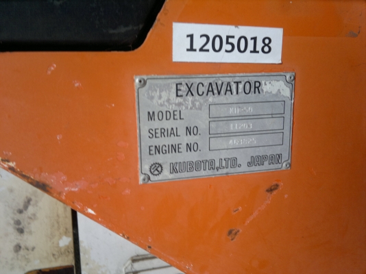 รถขุดเล็ก KUBOTA  KH-50 ปี1985 สภาพดีนำเข้าจากญี่ปุ่น