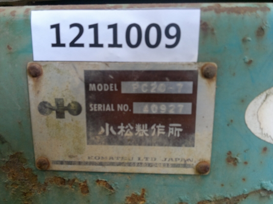 รถขุดเล็ก KOMATSU PC20-7 สภาพดีนำเข้าจากญี่ปุ่น