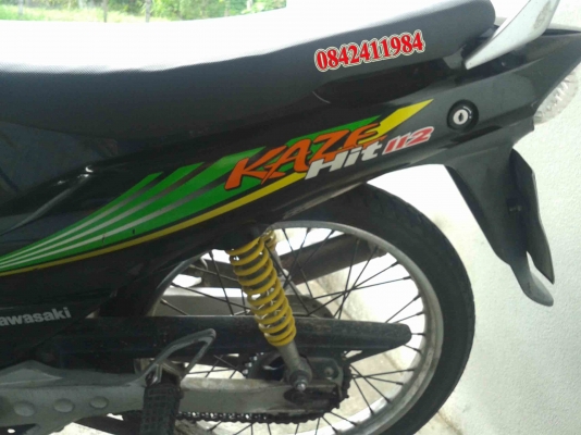 ขาย รถKawasaki รุ่น KAZE Hit 112 ภาษีหมด 20 ธ.ค. 2556  เล่มทะเบียนพร้อมโอน