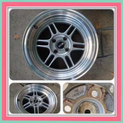 ขายแม็กมือ2 XXR ขอบ15 กว้าง8 ออฟ 15 4รู100 ราคา 8,700 บาทถูก