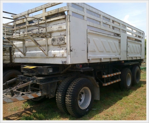 ขาย หางพ่วงกระบะสามมิตร 6เมตร50  3 เพลาปี49