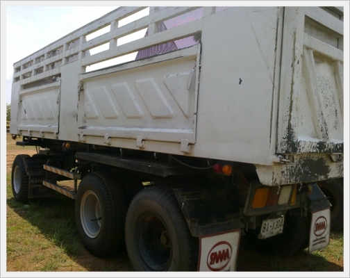 ขาย หางพ่วงกระบะสามมิตร 6เมตร50  3 เพลาปี49