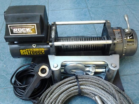 ขาย rock winch 12000LB 12V สภาพดี ใช้งานน้อย