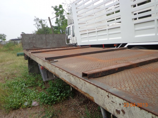 กระบะพื้นเรียบ ถอดจาก 10 ล้อ HINO FL3H 7.50ม. ขายตามสภาพ