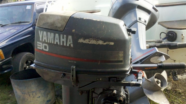 ขายเครื่องเรือ ยามาฮ่า 30แรง หัวมน หางยาว 23นิ้ว