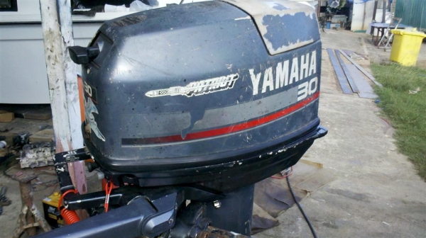 ขายเครื่องเรือ ยามาฮ่า 30แรง หัวมน หางยาว 23นิ้ว