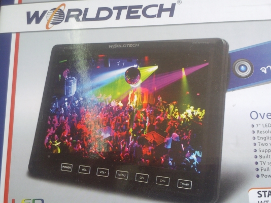 ขายจอ LED 7 นิ้ว WORLDTECH แบบตั้ง ของใหม่ ขาย 1900 บาท