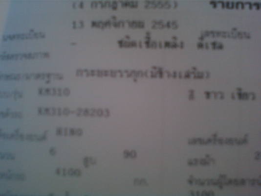 ต้องการขายรถบรรทุก ยี่ห้อ ฮีโน่ เคเอ็ม 310 สภาพเดิมๆ