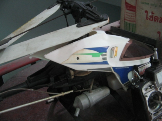 ขาย เฮลิคอปเตอร์บังคับน้ำมัน  นำเข้าญี่ปุ่นสภาพสวย เครื่อง OS MAX 46F พร้อมวิทยุบังคับ รุ่น JRX 3810  รวม ราคา 9,500