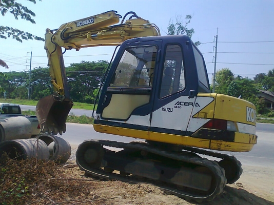 ขานด่วน..รถแบคโฮ KOBELCO SK60 M 3 รถเก่าญี่ปุนแท้ พร้อมใช้งานได้ดี มีใบอินวอยล์.