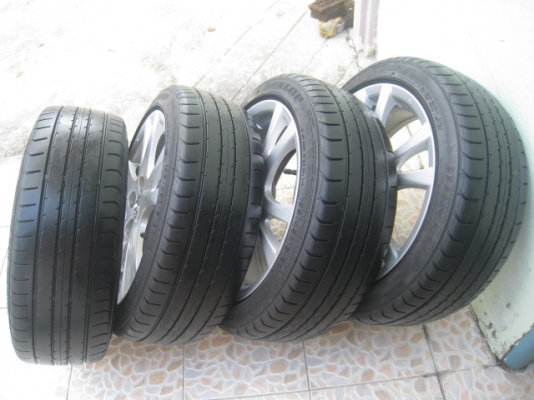 ขายล้อแม็ก Mazda2 16"x6.5" et 50 4รู100 + ยางปี 12 (081-3747940)