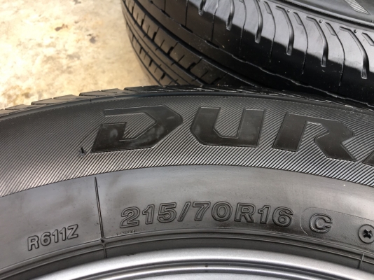 ล้อแม็ก ISUZU All New D-Max X-Series ขอบ 16 สีเทาดำ (ตะเกียบ)  พร้อมยาง Bridgestone 215-70-16 ปลายปี 15 ดอกหนาทุกเส้น