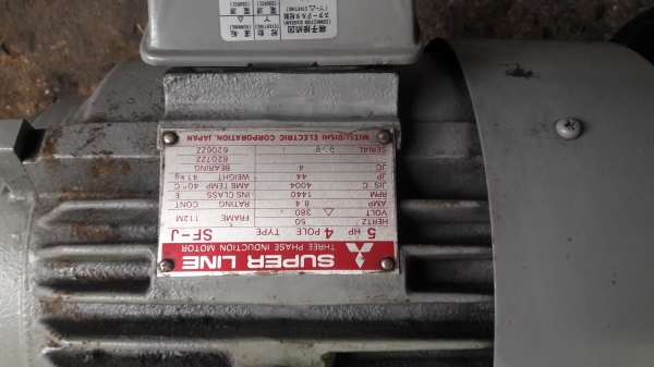 ขาย !! มอเตอร์.มิตซู.ขนาด5แรง380v.รอบ1440.สภาพพร้อมใช้งาน ขาย !! มอเตอร์.มิตซู.ขนาด5แรง380v.รอบ1440.สภาพพร้อมใช้งาน