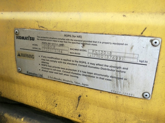 มี VDO ให้ชม.KOMATSU PC130-8 ไมล์ 5800 ชม.ราคา 1200000 มี VDO ให้ชม.KOMATSU PC130-8 ไมล์ 5800 ชม.ราคา 1200000