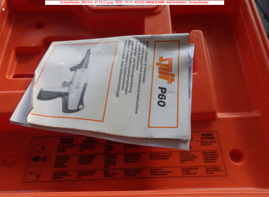 ขายเครื่องยิงตะปู Sparachiodi Spit p60 made in France