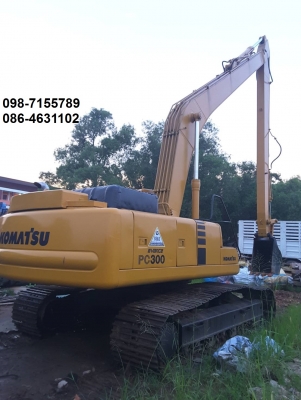 ขายทั้งใหญ่และยาว!! >>> Komatsu Pc300 รุ่น 6 บูมอาร์มยาว <<< เบอร์ติดต่อ 098-7155789 086-4631102