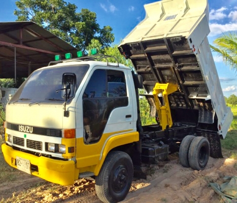 ISUZU NRR 195 HP 6HE1 หกล้อดั๊มพ์ กระบะดั๊มพ์เหล็ก 5 ตันต่อใหม่สวยๆ ภายในเก๋งสวยครบ พวงมาลัยเพาเวอร์