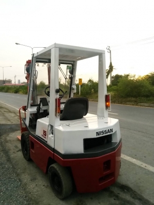 ขายโฟล์คลิฟ ยี่ห้อ Nissan FG15 เก่านอกญี่ปุ่นสภาพดีพร้อมใช้งาน