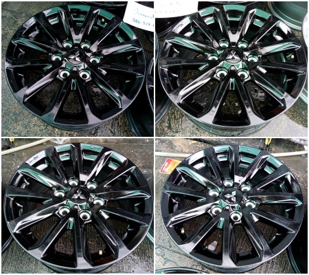 แม็ก New Pajero ขอบ 18 /NEW TRITON Athlete ขอบ 17 สีดำชุดละ 4,400-7,000 บาท