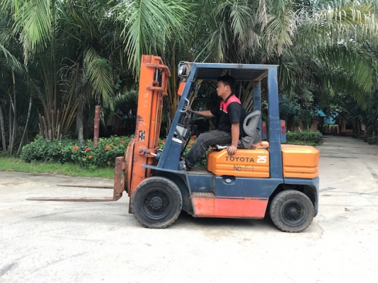 ขายFORKLIFT TOTOTA รุ่น5FG25(2.5ตัน)(งาหมุนแท้) สวยเดิมจากญี่ปุ่น ยังไม่เคยใช้ในไทย 145,000เท่านั้น!!