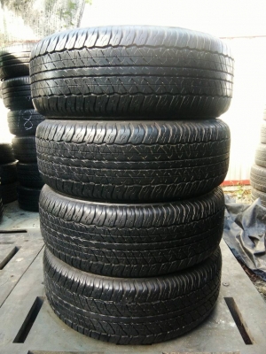 ขายยาง 265/60R18 DUNLOP ปี17 ดอกยางเต็มสวยไม่ร้าวไม่ปะไม่แตกลาย ชุดละ 6500 บาท พร้อมใส่ ถ่วง ฟรี