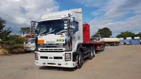 Isuzu 360 สิบล้อหัวลาก ปี 58 พร้อมหางพื้นเรียบสามมิตร ปี 56 รถสวยเดิม พร้อมใช้งาน #มีหลายหัวเลือกได้