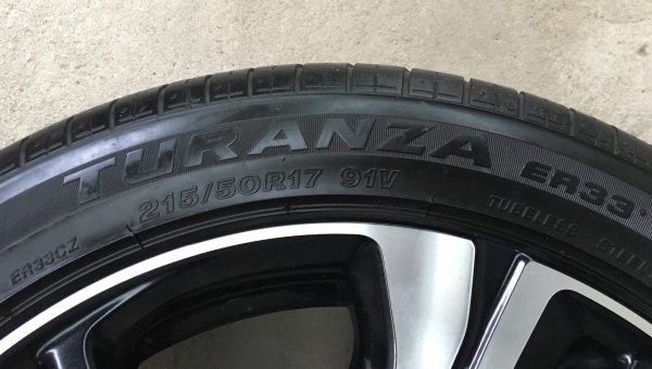 แม็ก Honda Civic FC 1.5 Turbo RS ขอบ 17 พร้อมยาง 215-50-17 Bridgestone ปี17