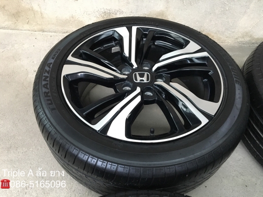 แม็ก Honda Civic FC 1.5 Turbo RS ขอบ 17 พร้อมยาง 215-50-17 Bridgestone ปี17