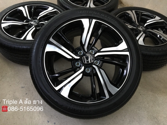 แม็ก Honda Civic FC 1.5 Turbo RS ขอบ 17 พร้อมยาง 215-50-17 Bridgestone ปี17