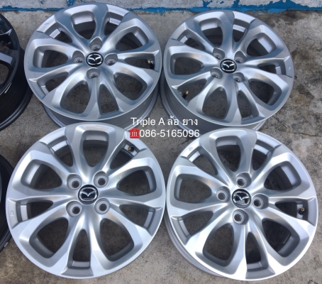 ล้อแม็กป้ายแดง Mazda 2 สีบอร์น ขอบ 15
