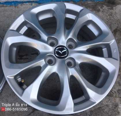 ล้อแม็กป้ายแดง Mazda 2 สีบอร์น ขอบ 15