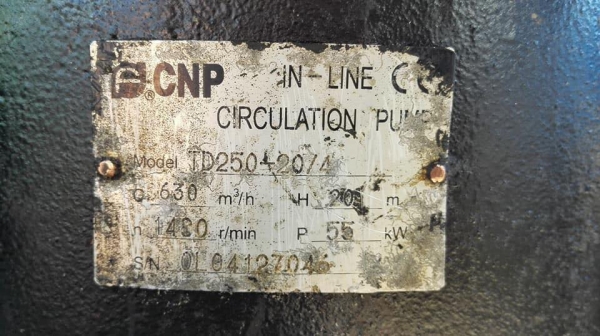 ปั้มน้ำหอยโข่งของใหม่สแปร์ CNP ขนาด 10”- 10” มอเตอร์ 75 HP 1480 RPM 380V Q=630 m3/h // H=20 m ปั้มน้ำหอยโข่งของใหม่สแปร์ CNP ขนาด 10”- 10” มอเตอร์ 75 HP 1480 RPM 380V Q=630 m3/h // H=20 m