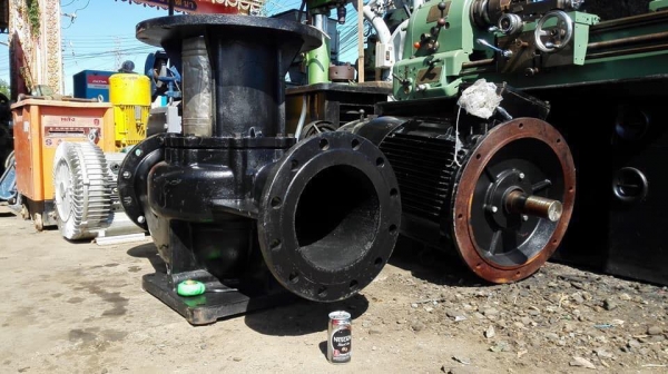 ปั้มน้ำหอยโข่งของใหม่สแปร์ CNP ขนาด 10”- 10” มอเตอร์ 75 HP 1480 RPM 380V Q=630 m3/h // H=20 m ปั้มน้ำหอยโข่งของใหม่สแปร์ CNP ขนาด 10”- 10” มอเตอร์ 75 HP 1480 RPM 380V Q=630 m3/h // H=20 m