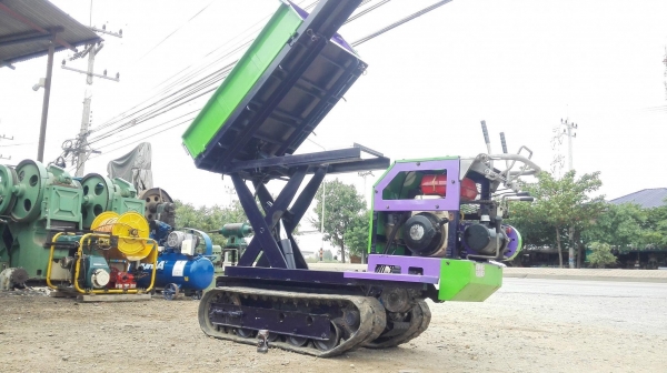 รถดัมพ์เอ็กซ์ลิฟท์ตีนตะขาบเก่าญี่ปุ่น YANMAR JAPAN เบนซิน 6.5 HP ยกได้ 650 kg พร้อมระบบส่งกำลังไฮดรอลิคแยก 2 ตอน