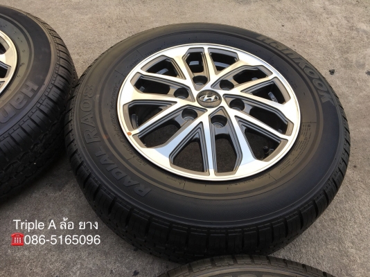 ล้อแม็กพร้อมยางใหม่ป้ายแดง ฮุนได H1 2018 รุ่นใหม่ล่าสุด ขอบ 16 Hankook 215-70-16 ปี 18 สวยกริ๊บ