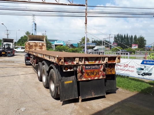 HINO s 500 FM1AKLA 344 แรง ปี 57 หัวลากพร้อมหางพื้นเรียบ 3 เพลา อู่ RCK รุ่งเจริญปี 55 รถสวยเดิมๆ ยางดีทุกเส้น หัวบางเดิมไม่เคยทำสี  เครื่อง/เกียร์/เฟืองท้าย ช่วงล่าง 89\% อ่างเนียม ท่อ S ทะเบียนพร้อม