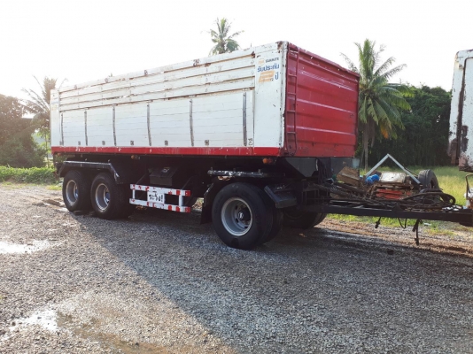 ลูกพ่วงดัมพ์สามเพลาแท้ อู่เสรีชัย ปี 55 ยาว 6.80 เมตร พร้อมใช้งาน ทะเบียนพร้อมโอน