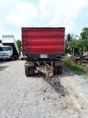 ลูกพ่วงดัมพ์สามเพลาแท้ อู่เสรีชัย ปี 55 ยาว 6.80 เมตร พร้อมใช้งาน ทะเบียนพร้อมโอน