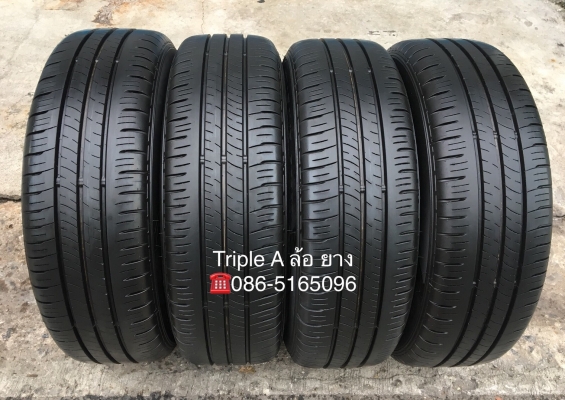 ล้อแม็กป้ายแดง Mazda 2 ขอบ 15 สีดำมิดไนท์ พร้อมยาง Dunlop 185-65-15 ปี 17 แม็กสวย ดอกเต็ม ตุ่มลาง