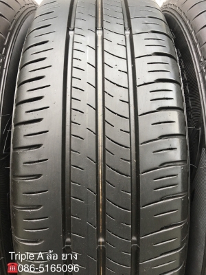 ล้อแม็กป้ายแดง Mazda 2 ขอบ 15 สีดำมิดไนท์ พร้อมยาง Dunlop 185-65-15 ปี 17 แม็กสวย ดอกเต็ม ตุ่มลาง