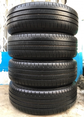 ล้อแม็กป้ายแดง Mazda 2 ขอบ 15 สีดำ พร้อมยางป้ายแดง Dunlop 185-65-15 ปี 18 แม็กสวย ดอกหนานิ่มเต็มๆ