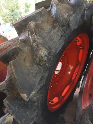 กะทะล้อหลังรถไถ ขอบ 32 พร้อมยางของใหม่