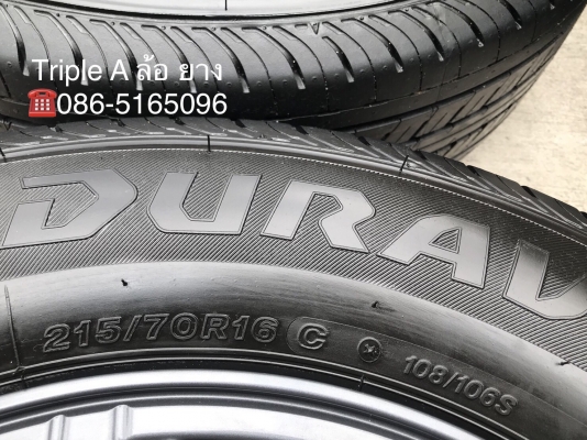 ล้อแม็กป้ายแดง ISUZU X-Series 2018 ขอบ 16 รุ่นใหม่ล่าสุด พร้อมยาง Bridgestone 215-70-16 แม็กสวย ดอกเต็ม มีตุ่มลาง