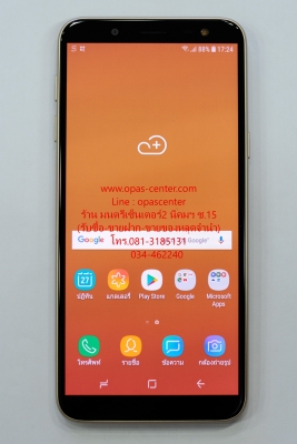 Samsung Galaxy J6 2018 สีทอง สภาพใหม่ ยกกล่อง ส่งฟรี ประกัน พ.ย.62