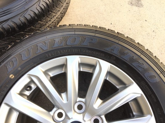 ล้อแม็กป้ายแดง Mitsu New Triton Plus 6รู139 ขอบ17 พร้อมยางป้ายแดง Dunlop 245-65-17 ปี 18 แม็กสวย ตุ่มอลัง เส้นสีจัดๆ