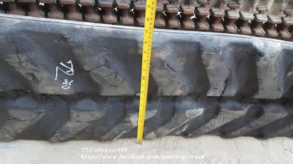 FROM JAPANขายถูกด่วนๆRUBBER TRACK แทรคยางสำหรับรถขุดไซค์ 40,45,50,55 /ขนาด400*72.5*72(ข้อ) สินค้าเก่านอก (เส้นละ 20,000 บาท)