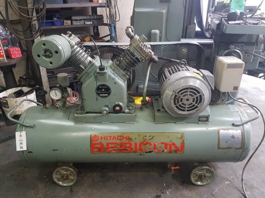 **ขายถูกๆ ปั้มลมมือสองจากญี่ปุ่น** HITACHI-BEBICON 5 แรง 2Stage  ทดสอบเรียบร้อย ทุกระบบทำงานได้ดีมากๆ นิ่งๆเงียบๆพร้อมใช้งานครับ