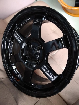 แม็กใหม่ลาย te37 ขอบ 15 ราคา 7500 พร้อมยาง 11700 บาท