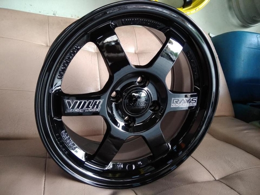 แม็กใหม่ลาย te37 ขอบ 15 ราคา 7500 พร้อมยาง 11700 บาท